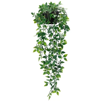 1 упаковка искусственных подвесных растений, искусственные растения в горшках для декора стен в помещении и на открытом воздухе