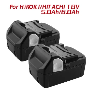 18V 6.0Ah Литий-ионная Аккумуляторная Аккумуляторная Дрель-Шуруповерт для Hitachi/Hikoki BCL1815 EBM1830 BSL1840 BSL1850 Battery