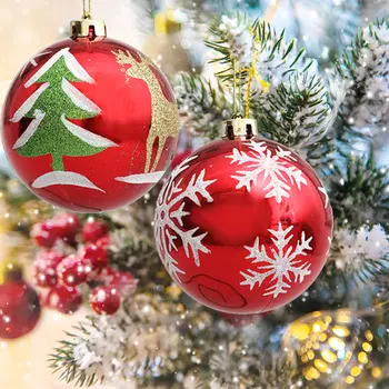 2ШТ 12 см Рождественские шары Украшения Рождественская Елка Подвесные Украшения для домашней вечеринки Navidad Noel в честь Нового 2024 года