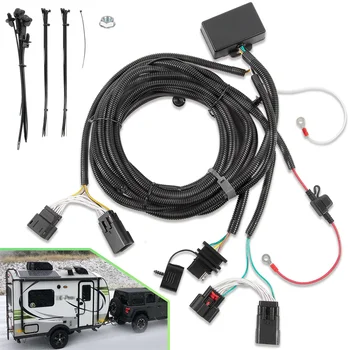 4-Контактный Жгут проводов Прицепа для Jeep Wrangler JL JLU 2018-2023 4-Ходовая Проводка Буксировочного устройства Буксировочный Капот для JL Trailer Light Connect