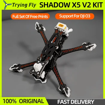 Tryingfly Shadow X5 V2 FPV Drone Frame KIT 218 мм 5 Дюймов FPV Карбоновая Рама Для DJI O3 Air Unit RC Гоночный Дрон Freestyle