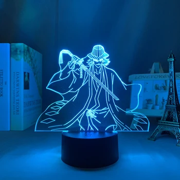 Аниме 3d Светодиодный Светильник Bleach Kisuke Urahara Фигурка для Декора Комнаты Подарок На День Рождения Rgbw 3d Лампа На Батарейках Дропшиппинг