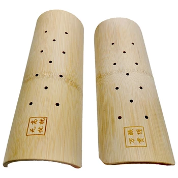 Бамбуковая U-образная подушка для позвоночника, Бамбуковая подушка для шеи, Массажная подушка, Полукруглая Бамбуковая защита поясничного отдела