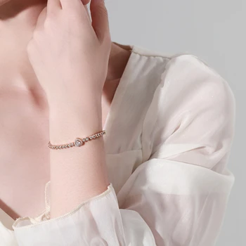 Блестящий Винтажный браслет в форме U Сердца Модные украшения для женщин Подарок SUB73654