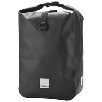 Велосипедная сумка Sahoo, цельнокроеное платье, водонепроницаемая сумка для багажного сиденья со светоотражающими элементами, 10 л черного цвета
