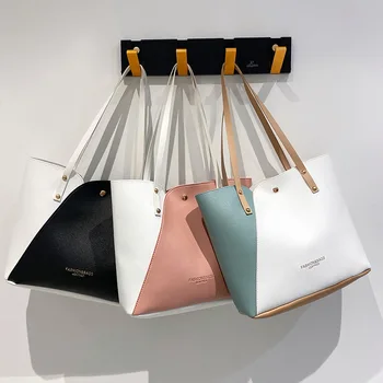 Высококачественная сумка из искусственной кожи, женские сумки Wild, кошельки и сумочки, женская цветная сумка в стиле пэчворк, сумки через плечо большой емкости
