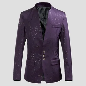 Высококачественный мужской многоцветный пиджак в британском стиле в деловом стиле среднего возраста, элитный джентльменский приталенный пиджак