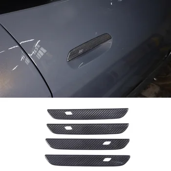 Для BMW 4 серии G26 2022 Автомобильная дверная ручка из настоящего углеродного волокна, наружная крышка ручки, декоративная наклейка, аксессуары для экстерьера автомобиля
