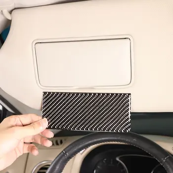 Для Nissan Pathfinder 2013-2018, солнцезащитный козырек на крыше автомобиля из мягкого углеродного волокна, накладка на зеркало для макияжа, наклейка для отделки автомобильных аксессуаров