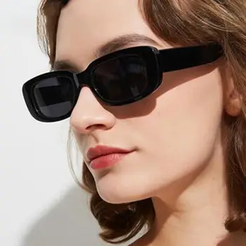 Женские Прямоугольные Винтажные Солнцезащитные очки, Брендовые Дизайнерские Ретро-очки, Солнцезащитные очки для женщин, женские очки для водителей с кошачьим глазом