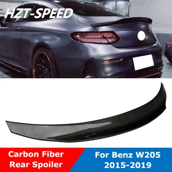 Задняя крышка багажника из углеродного волокна в стиле W205 PSM, задний спойлер, Крыло для Benz C Series C200L C260L Купе Седан 2015-2019