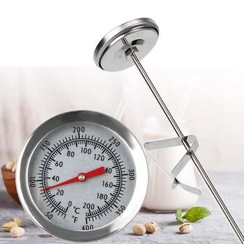 Зонд-термометр 0 ~ 200 ℃ Кухонные инструменты из нержавеющей стали Измеритель температуры приготовления молока, кофе, еды, мяса