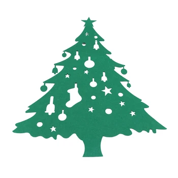 Искусственная елка, настенная поделка из фетра, Рождественская елка, новогодние подарки, детские игрушки, украшения, Рождественские украшения для дома