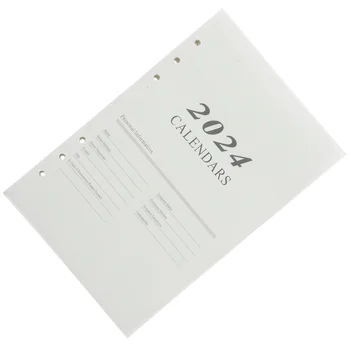 Карманный Блокнот 2024 Английская Повестка Дня Страница Формата А5 Год Написания Блокнота Практический Ежедневник Из Белой Бумаги Записные Книжки Студента