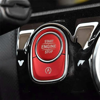 Кнопки Автоматического Запуска Остановки Двигателя, Наклейки на Крышки для Mercedes Benz A Class W177 GLE W167 GLB