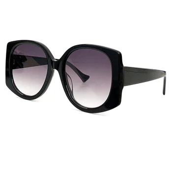 Модные солнцезащитные очки большого размера, Женские Роскошные Дизайнерские ретро-очки 
