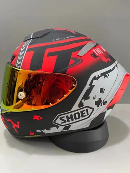 Мотоциклетный шлем Full Face X-14 isle of man TT X-Sprit 3 КРАСНЫЙ Для Мотокросса, Шлем для езды на мотобайке Casco De Motocicleta