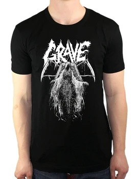 Мужская футболка с металлическим логотипом Grave Band Evil Grim Reaper 2019, футболка