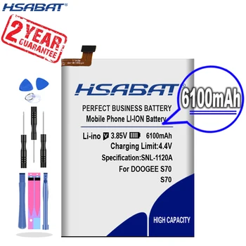 Новое поступление [HSABAT] Сменный аккумулятор емкостью 6100 мАч для DOOGEE S70 / S70 Lite