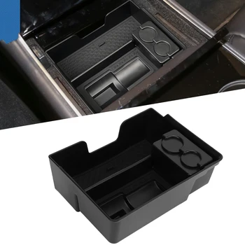 Органайзер для центральной консоли, ABS, Черный ящик для хранения подлокотников, замена для Tesla Model 3 2017-2020