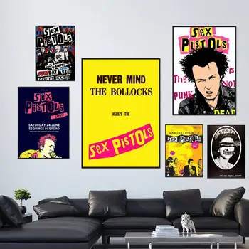 Плакат группы S-Sex P-Pistols, Принты с картинками, Модный Настенный холст, Художественный Декор кухни