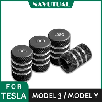 Пылезащитные колпачки для шин Из Алюминиевого Сплава, Крышка Штока Клапана, Антикоррозийный Герметичный Аксессуар Для Автомобильных Шин Tesla Model Y X S 3 Universal