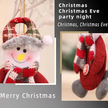 Рождественские украшения, праздничные Подвесные украшения, Очаровательный Мультяшный Снеговик, Лось, Санта-Клаус, Подвески для рождественской елки на Рождество