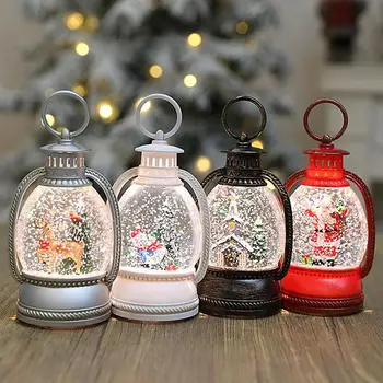 Рождественский фонарь, Снеговик, рождественские украшения, фонари, встроенный светильник, прочный фонарь для декоративных подарков для дома