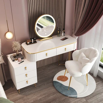 Роскошные Простые Зеркальные комоды Скандинавские Удобные Минималистичные Комоды для экономии места Мебель для спальни Tavolo Da Trucco для девочек