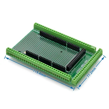 Совместим с комплектом Защитной платы Для Прототипа Винтовой Клеммной Колодки MEGA2560 с двусторонней печатной платой для Arduino Mega 2560 / Mega2560 R3