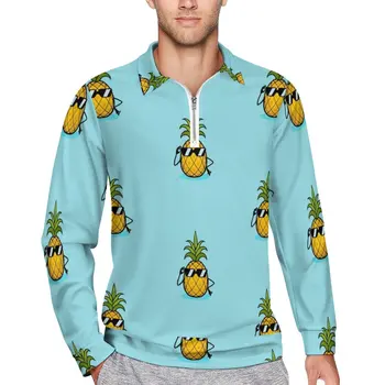 Солнцезащитные очки Ananas с ананасом, повседневные рубашки-поло, Фруктовые футболки, рубашка с длинным рукавом и рисунком, Осенние модные топы оверсайз В подарок