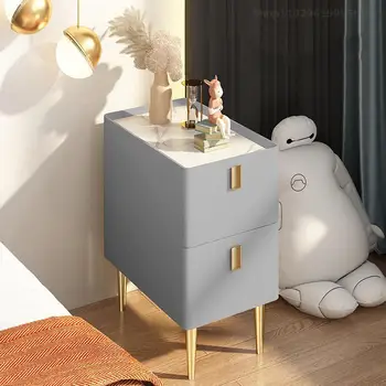 Узкие белые тумбочки для хранения документов в спальне, современная Мини-прикроватная тумбочка в скандинавском стиле, деревянный ящик, Роскошная мебель Comodini XY50BT