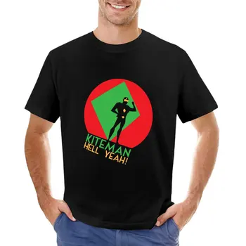 Футболка Kiteman Hell Yeah, футболка оверсайз, эстетическая одежда, футболка, мужские футболки fruit of the loom