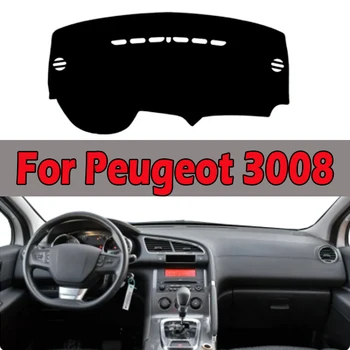 Чехол для приборной панели автомобиля Dashmat Carpet Dash MatCape для Peugeot 3008 I 2008 2009 2010 2011 2012 2013 2014 2015 2016